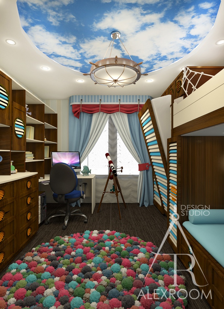дизайн интерьера комнаты для мальчика
